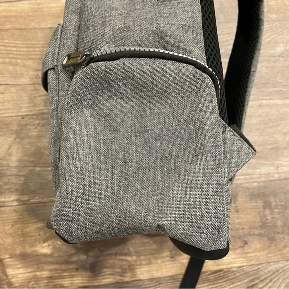 Unisex Grey Backpack - Picture 3 of 9